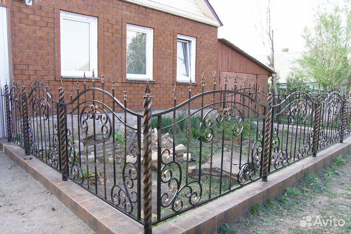 H2Заборы для дачи кованные секционные под заказ 3