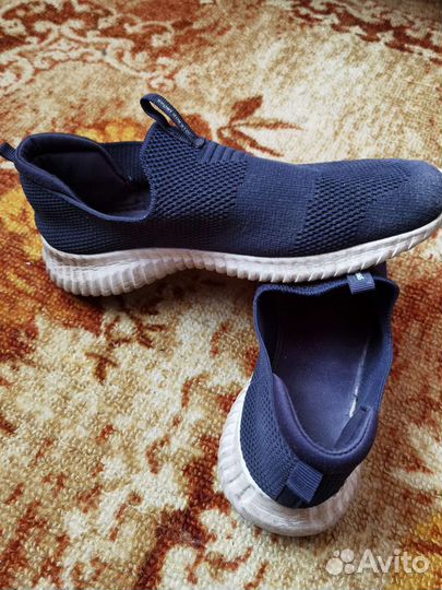 Слипоны синие