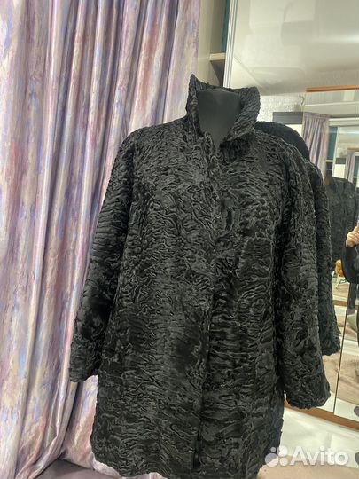 Шуба из каракульчи 48