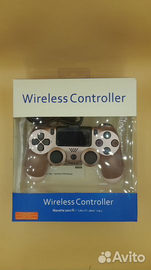 Джойстик ps4 розовое золото