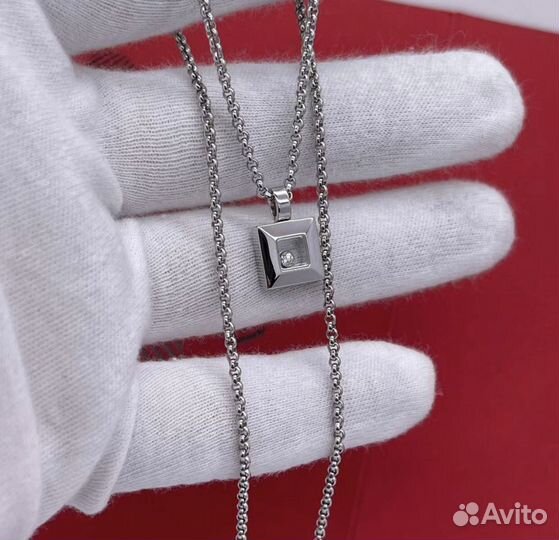 Золотое колье Шопард 7.1 гр 0.04 ct