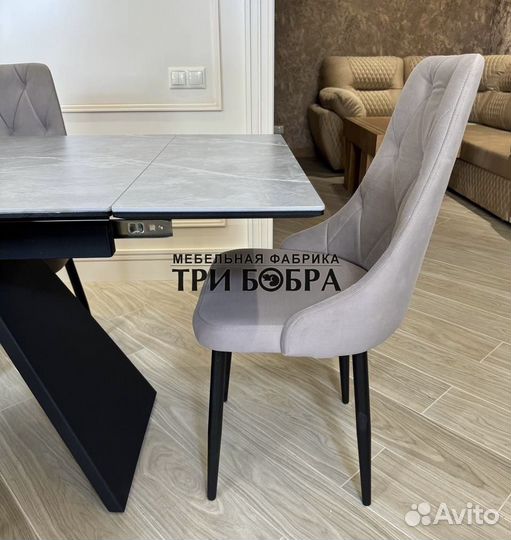 Кухонный стол керамогранит и стулья