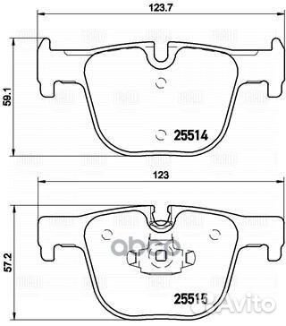 Колодки тормозные BMW 3 F30/31/34/35/80 11/4 F