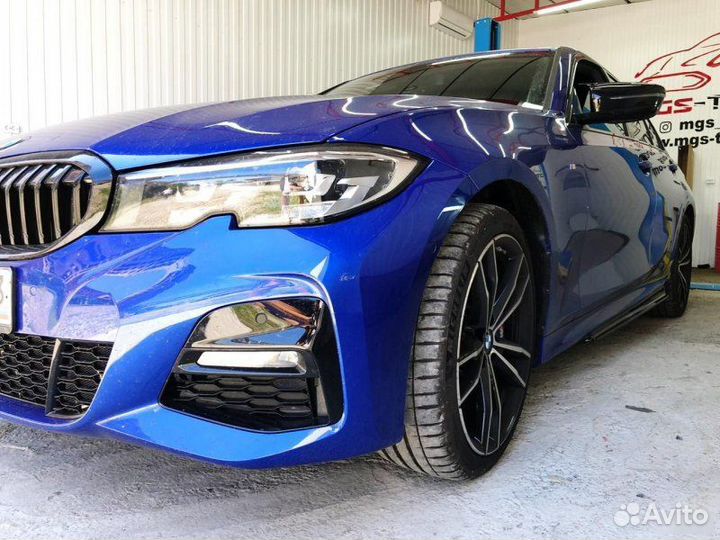 Лезвия порогов + крышки зеркал BMW 3 series G20