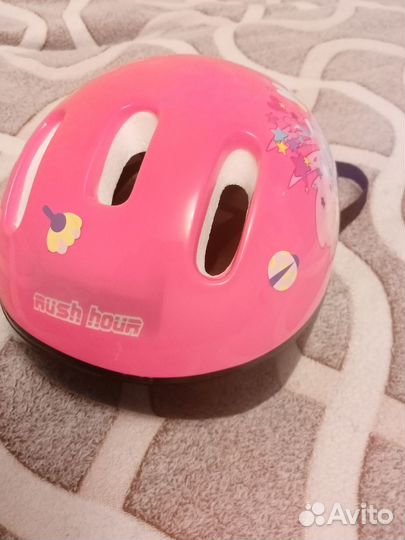 Велосипедный шлем для девочки, 58 см