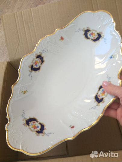 Фарфоровые новые тарелки/блюдо большие Чехия