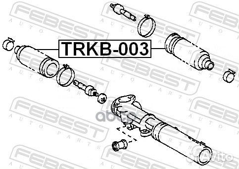 Пыльник рулевой рейки trkb003 Febest