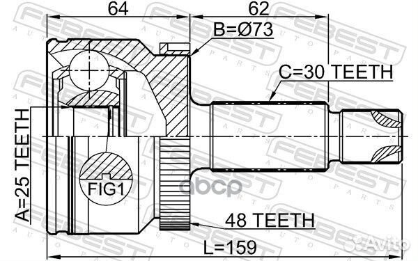 ШРУС наружный Hyundai IX35/tucson 15-18 1210IX