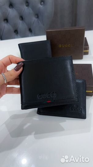 Кошелек мужской кожа gucci