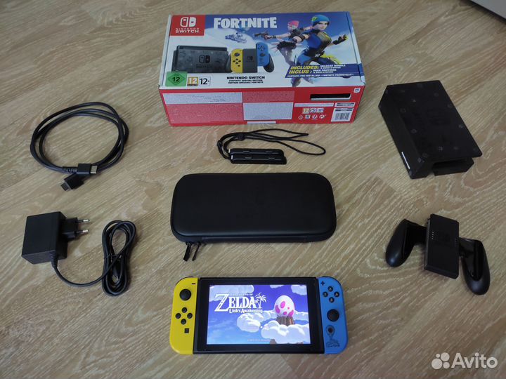 Nintendo Switch Rev 2 Прошитый Чип 160gb Fortnite