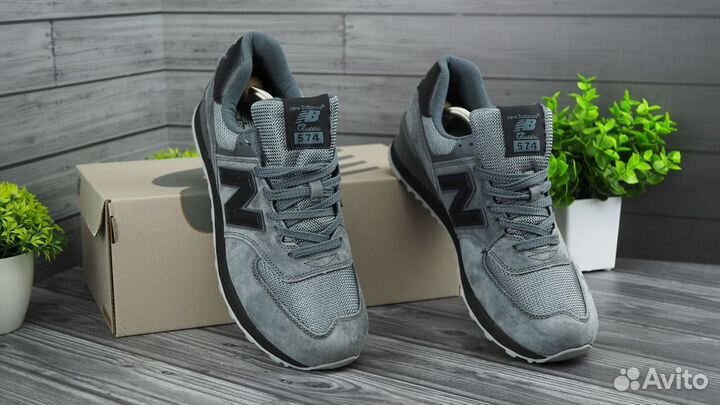 Кроссовки New Balance 574 Cтиль в сером