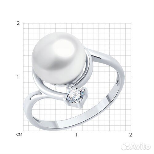 Кольцо sokolov из серебра, 92014619, р.17