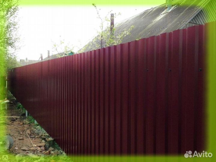 Забор из профлиста