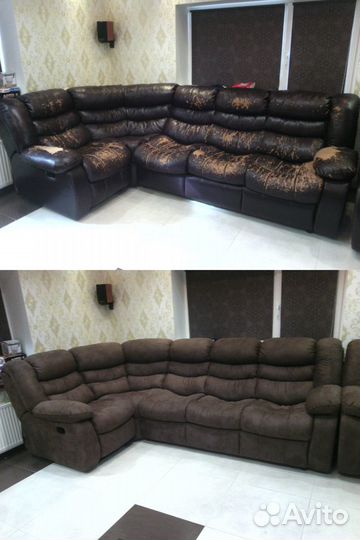 Перетяжка мягкой мебели