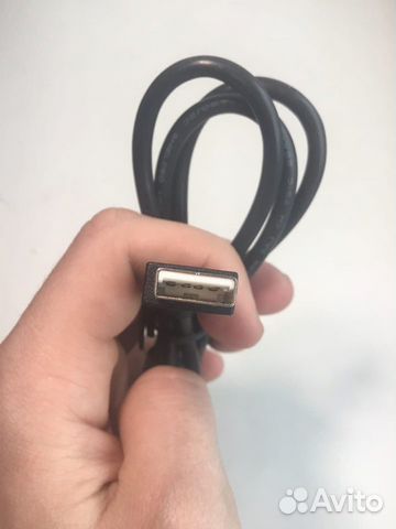 USB кабель A-B черный