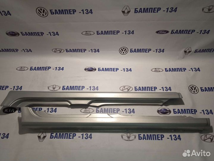 Накладки на пороги Лада Калина 1 Рислинг -610