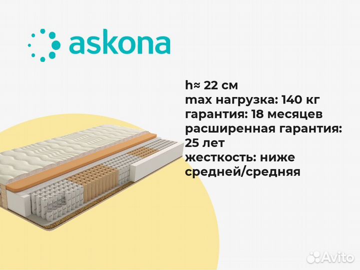 Матрас ортопедический 80х190