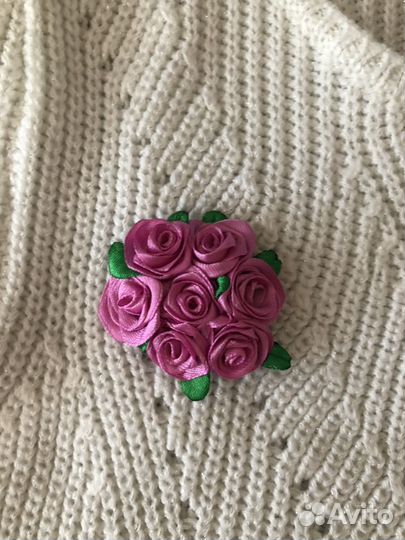 Брошь, Также можно сделать как на резинку, заколку