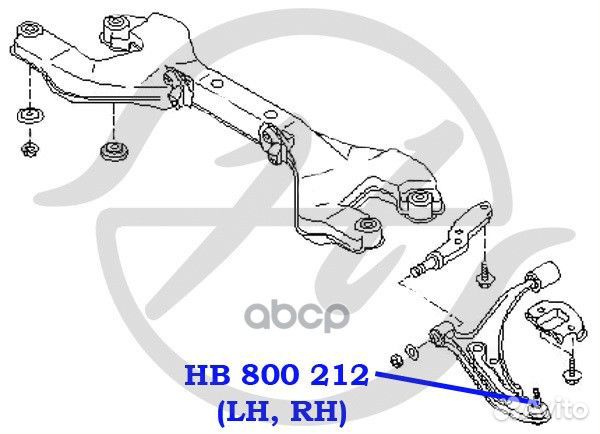 Опора шар.ниж. hb800212 Hanse