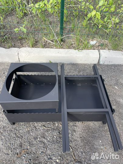 Мангал разборный 3 мм с подказанником