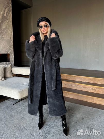 Шуба под норку премиум