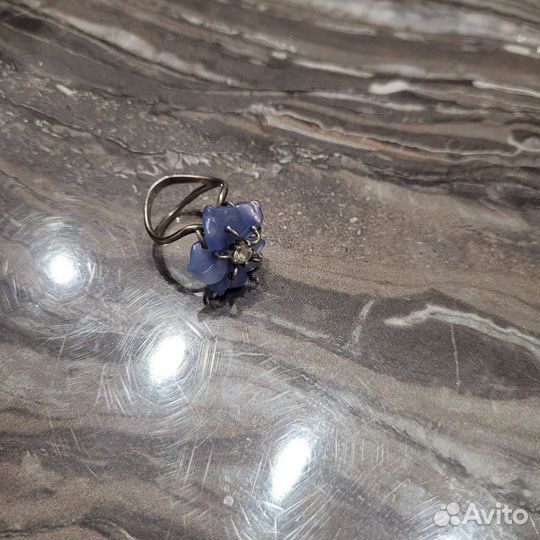 Кольцо серебро