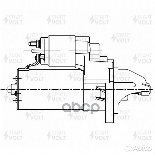 Стартер для а/м Opel Astra J (10) 1.4T/Corsa D