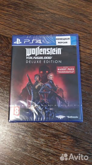 Новый диск Wolfenstein Youngblood Deluxe игра ps4