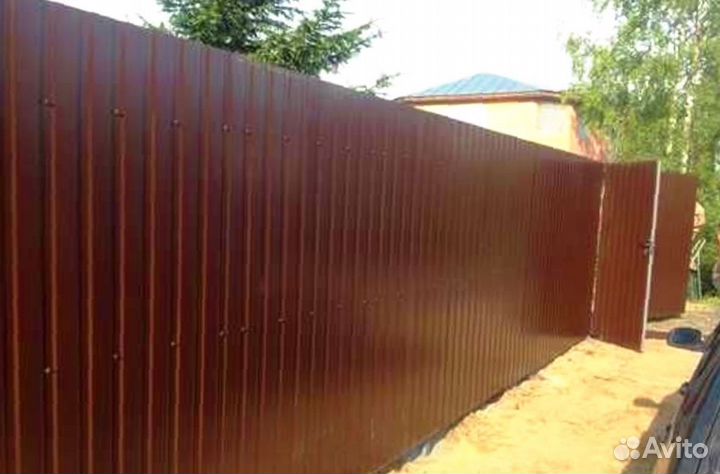 Забор из профнастила