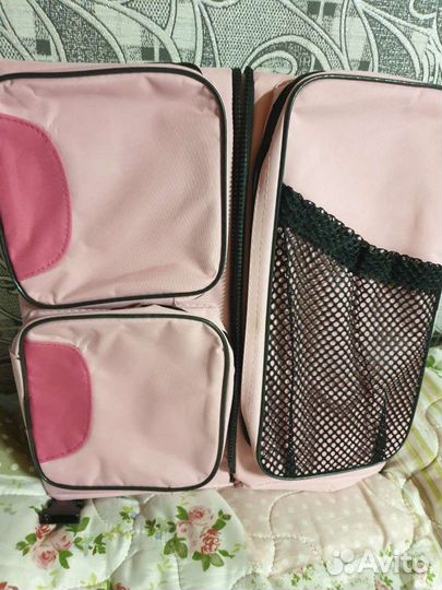 Детская переносная дорожная складная сумка-кровать