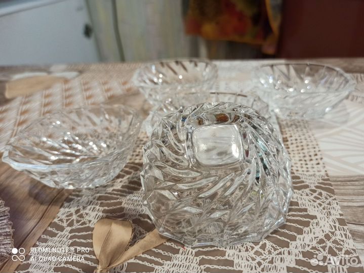 Розетки для варенья ссср(хрусталь)