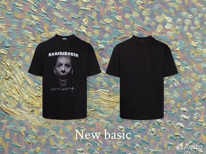 Футболка Vetements rammstein черная редкая