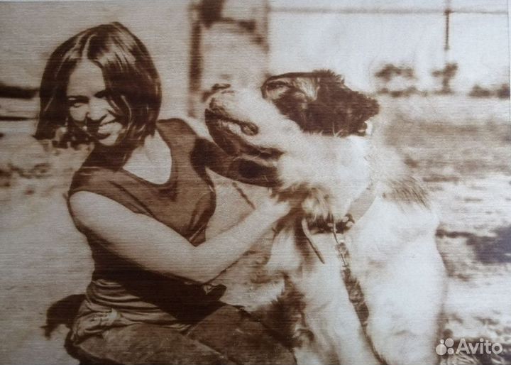 Картина выжженная по фото на дереве 210*300мм