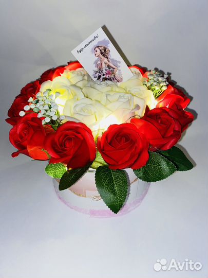 Букет из мыльных роз