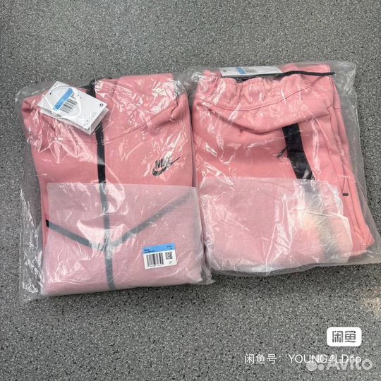 Зип худи Nike tech fleece pink