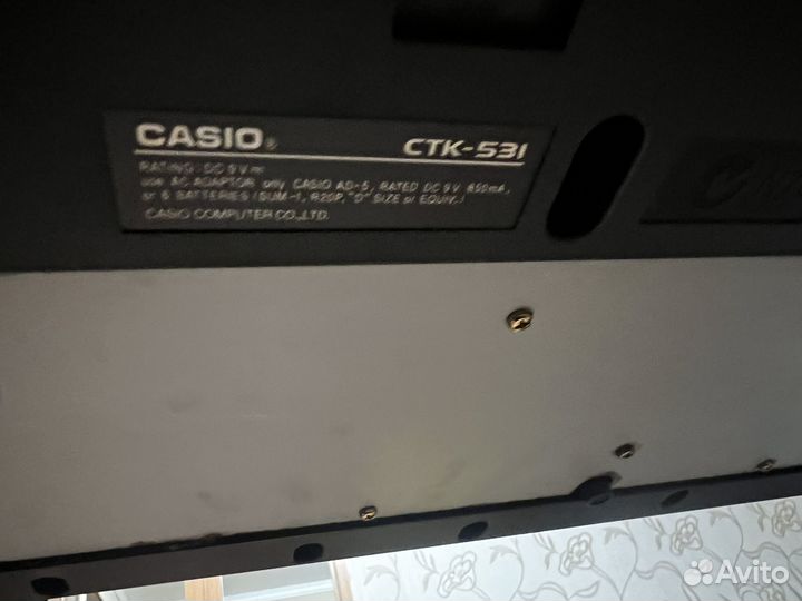 Синтезатор casio ctk531