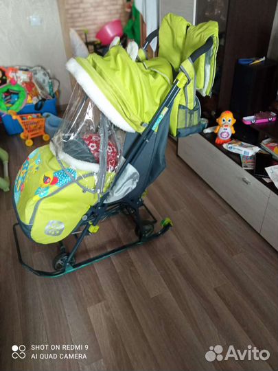 Детские санки коляска