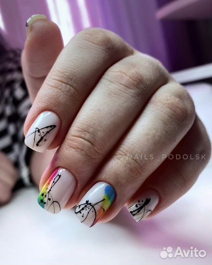 Наращивание ногтей, маникюр, педикюр, шеллак