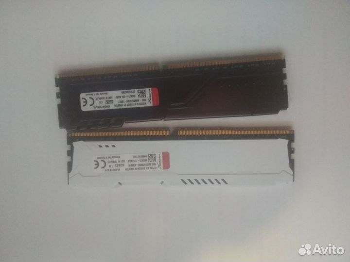 Kingston hyperx fury ddr4 2400 мгц 2x16 гб