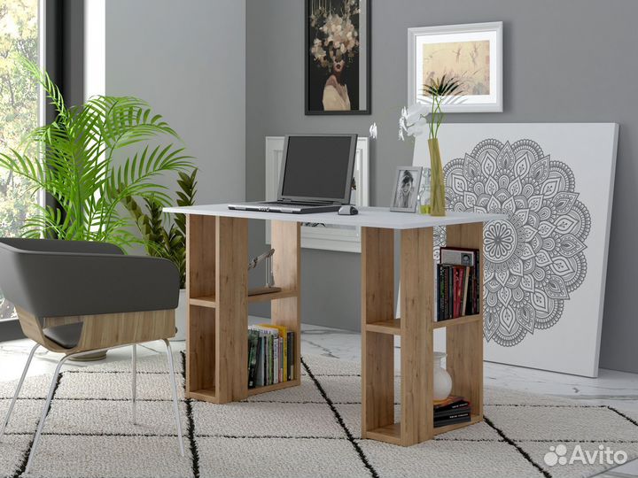 Стол письменный новый с полками