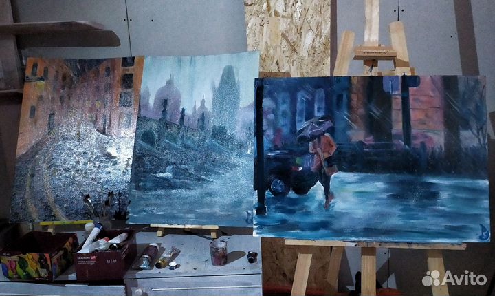 Картина маслом на холсте 