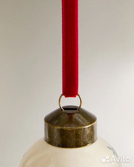 Набор керамических елочных украшений Zara home