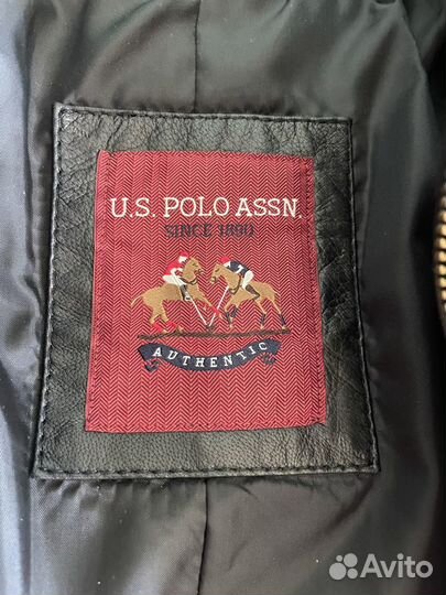 Куртка US Polo assn нат.кожа S