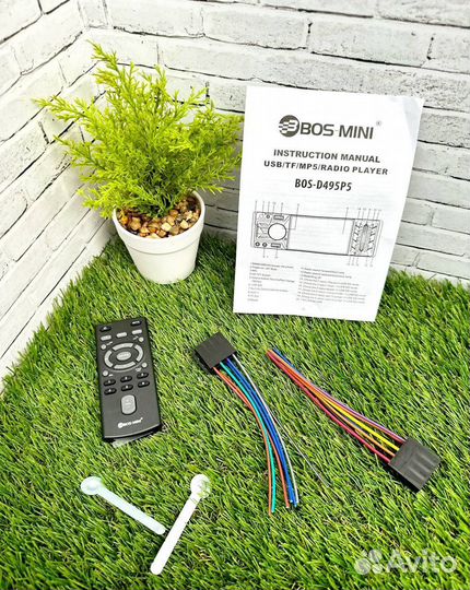 Магнитола 1 din с экраном bos mini арт614