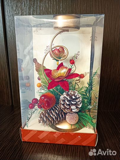 Подсвечник декоративный и свечи