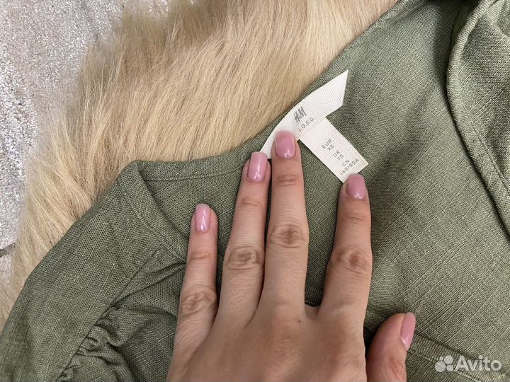 Льняное платье H&M