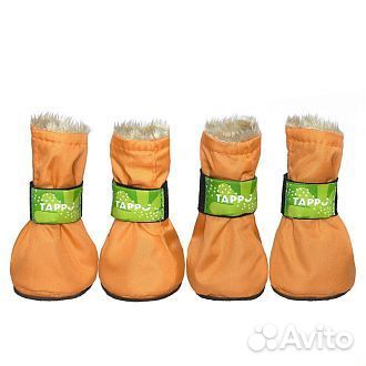 Tappi одежда Зимние сапожки для собак Флам оранжев