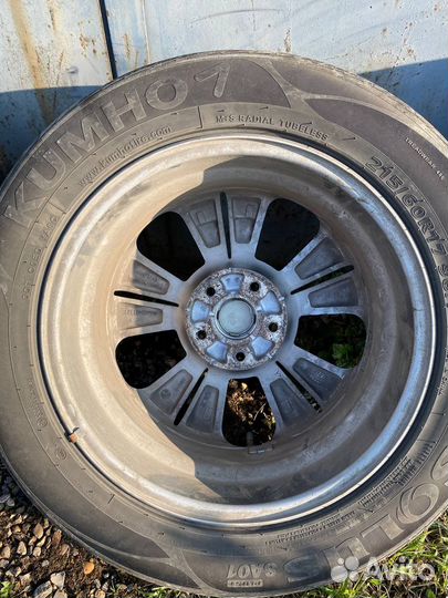 Комплект дисков r17 с резиной hyundai Creta