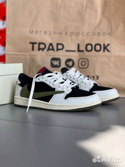 Кроссовки nike air jordan 1 low travis scott