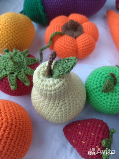 Игрушечные фрукты овощи